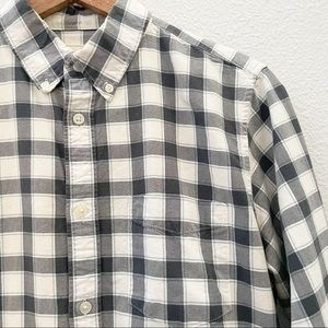 Gap plaid long sleeve button down shirt cotton medium